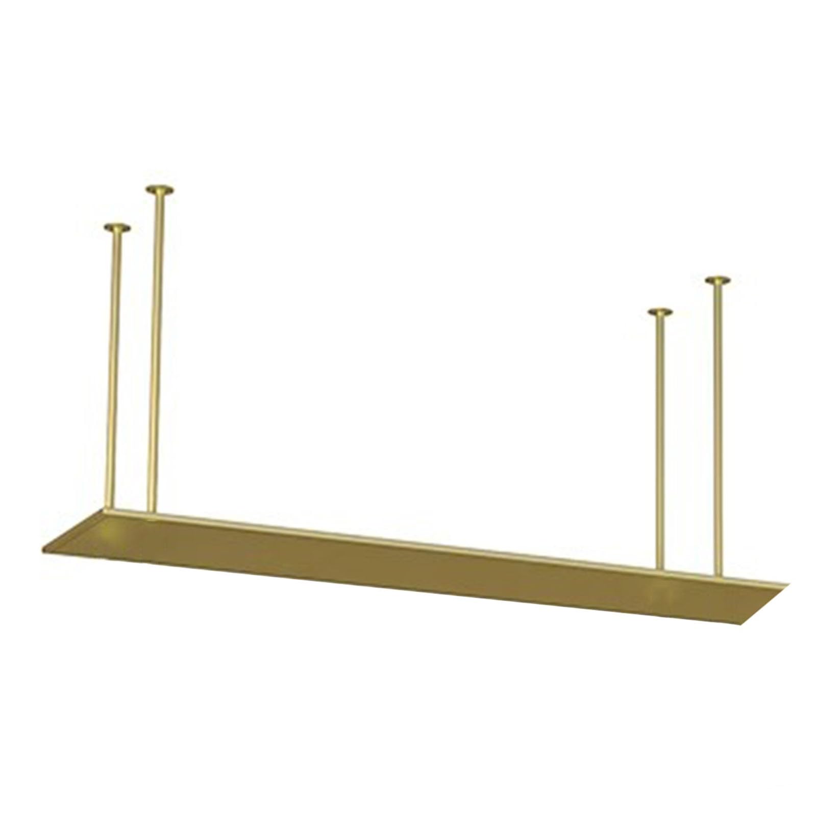 Support à verres à vin de plafond métal, étagères de rangement flottantes