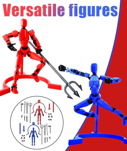 Image of 2 Pcs Stick Titans, Dummy 13, Action Figure 3D Printed Multi-Jointed Action Figures Action Figure with Design for Game Lovers Gifts