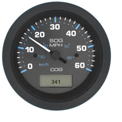 Sierra International 781-684-060P Eclipse Gauge, 3 inch 60 MPH GPS Speedometer