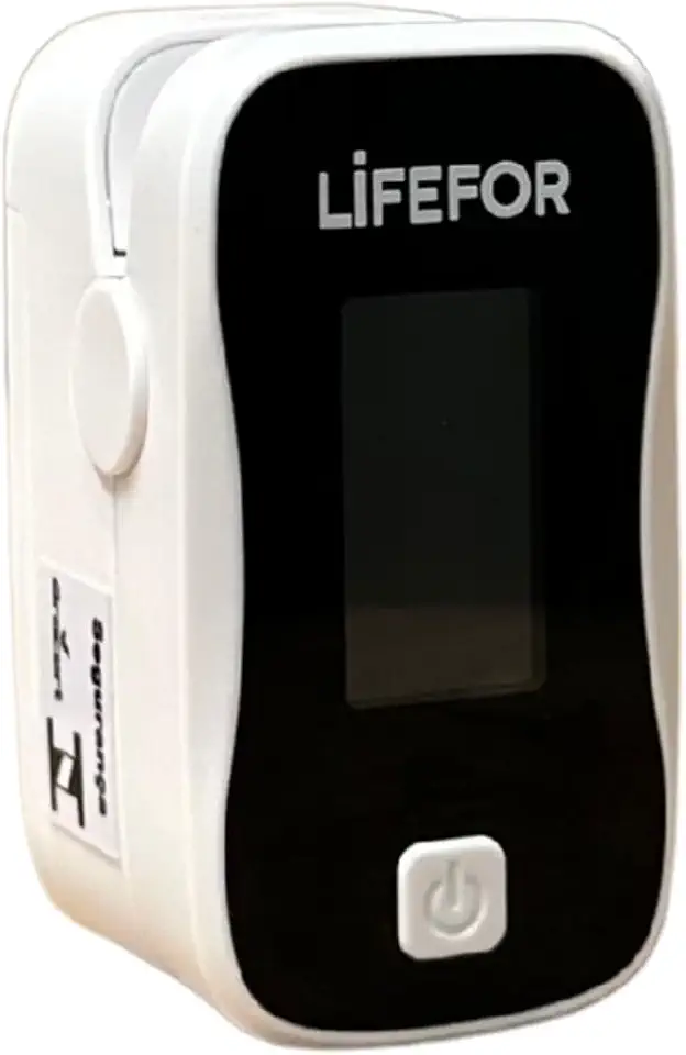 Oxímetro de Dedo LifeFor YM212 Digital Branco com Tela TFT Colorida