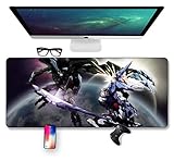 【taille parfaite】700X300X2mm(27.3 x 11.7 x0.07inch), parfait pour votre bureau, Épaisseur flexible de 3mm pour s'adapter à toutes les surfaces, offrant suffisamment d'espace mobile pour les jeux et le bureau