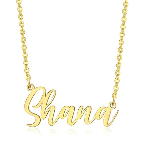 BOBIJOO JEWELRY - Pendentif Collier Prénom Femme Fille Acier Inoxydable Plaqué Doré Or Au choix - Shana