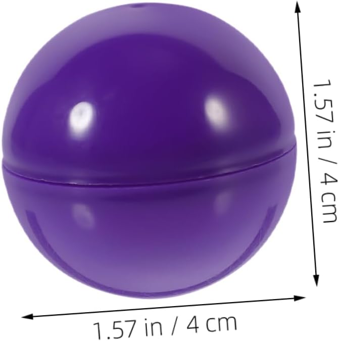 Ciieeo 20pcs Bingo Activity Balls: 4cm Plastic Hollow Design for Vending Machines Party Supplies - Classroom Activities Capsules for Tokens Small Toys