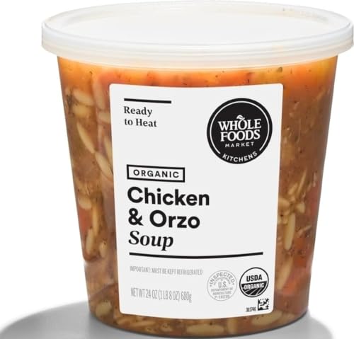 Whole Foods Market Kitchens Organic Chicken Orzo Soup, 24 OZ