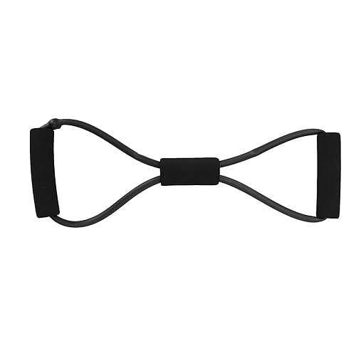 Figura 8 Banda de resistencia, banda de resistencia de ejercicio TPE con mango de espuma absorbente de sudor, bandas de entrenamiento elásticas