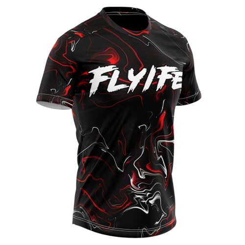 FLYIFE Maglia da Ciclismo Uomo, Manica Lunga, Traspirante, Asciugatura Rapida, Maglia MTB Leggera, Abbigliamento Ciclismo per Tutti i Livelli (Typ-2,3XL)