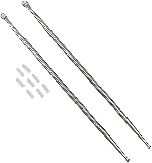 Airgoesin 2pcs 7" Long Stainless Steel Oral Care Pick Remover Premium Tool for Oral Throat Cleaner to Get Rid of Bad Breat...