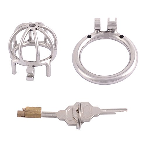 Ternence Metal Male Chastity Device Small 304 Steel Stainless Comfortable Cock Cage Adult Game Sex Toy D250 (1.97 Inch / 50Mm) #TOP4
