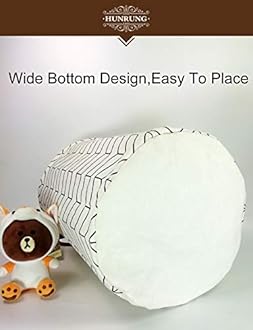 Large Toy Bins,Nursery Storage,Gift Baskets,Cotton & Linen Collapsible Fabric Laundry Hampers with Handles for Baby Room,Dog Toys,Bathroom(White)