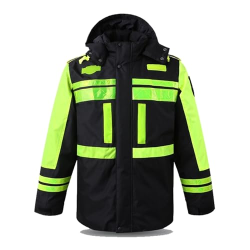 Veste de travail haute visibilité pour homme imperméable et réfléchissante d'hiver