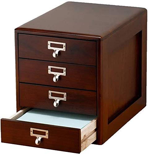 Preisvergleich Produktbild Aktenschränke SOAR Datenaktenschrank Büro-Desktop Aufbewahrungsbox Sundries Finishing Kastenrahmen Regal Massivholz 4-Schicht Schränkchen Setzen A4-Papier