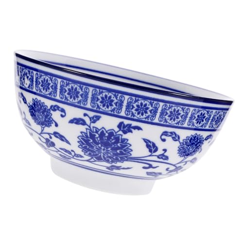 Ipetboom Bol à Ramen Céramique Vintage Grand Bol à Riz et Légumes avec Motif Aléatoire et Élégant pour Cuisine Asiatique