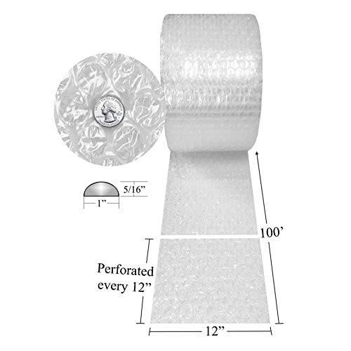 Bubble Cushioning Protective Packaging Medium 5/16" (12" Wide X 100' Length) #TOP1