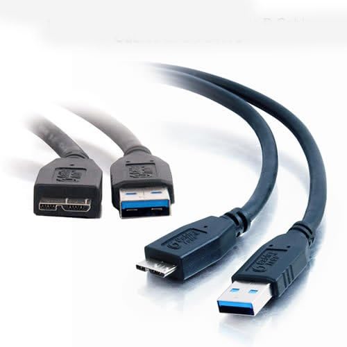 Miniatura 3 de BIPRA Cable USB 3.0 SuperSpeed OEM A a Micro B para discos duros externos WDSeagateClickfreeToshibaSamsung (1 pie-13.8 in - 1.1 ft)