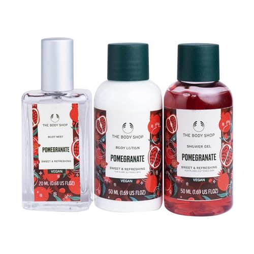 Image of The Body Shop Pomegranate Shower Gel, Body Lotion & Mist Gift Set