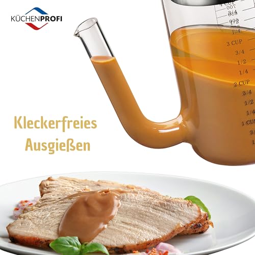 Foto von Küchenprofi 1012362800 Fett-Trennkanne, Silber / Transparent, 1er Pack, K1012362800
