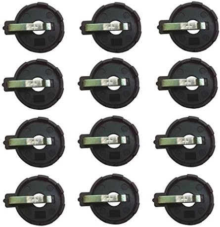 (Pack of 12 CR2032 2025 2015 Battery Holder Coin Cell Holder,Button Battery Holder, with 2 Pin Solder Mounting Lead image 4