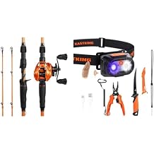 KastKing Lethal Blaze Twin-tip Casting Combo-64" Medium-Right Handed & Fishing Tool Set