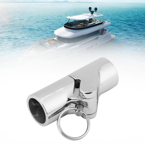 B Baosity Folded Swivel Coupling Tube Pipe Connector, Marine Boat Hardware Equipment Gear Fitting for Ship Docking Anchoring Cabin, Type A, Silver - Thumbnail 5