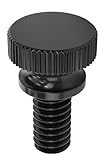 Nylon Thumb Screws, 1/4'-20 Thread (10, Black, 1/2')