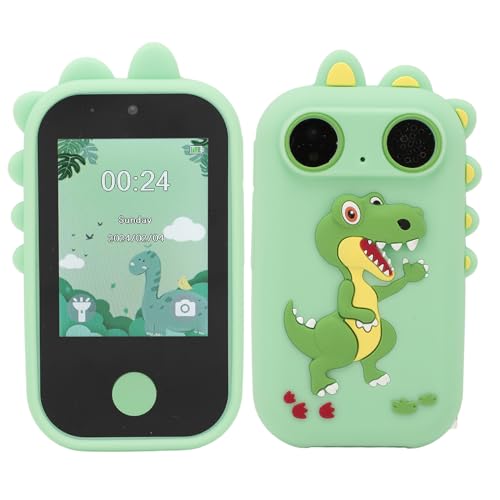 Kids Smart Phone for Girls Boys, 2.8in Touch Screen, 1080P 48MP Cute Kids Smart Phone Toy with Dual Camera, Music Player, Game, Fun Photography (Green)