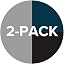 Indigo/Black (2-pack)