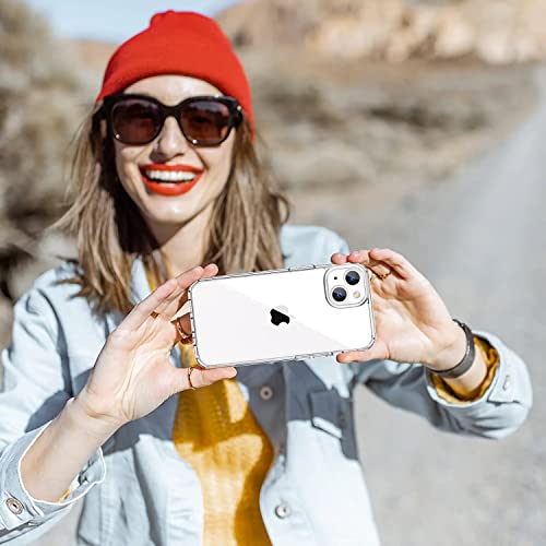 Amozo-Designed-for-iPhone-14-Cover-Ultra-Hybrid-Drop-and-Camera-Protection-Back-Cover-Case-for-iPhone-14-TPU-Polycarbonate-Crystal-Transparent