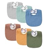 SLOSH Baberos Bebe Recien Nacido Algodón Bebé Niña Niño (Multicolors)