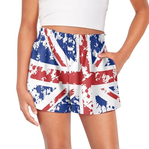 Frymappies Boys Camo Shorts 6-12 Months Kids Union Flag Athletic Shorts Casual High Waisted Shorts with Pockets Novelty Graphic Shorts Running Gym Shorts Toddler Boys Back to School Outfits