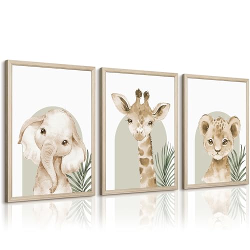 Safari Animal Canvas Set of 3