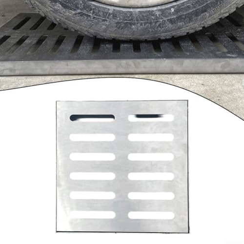Grille de vidange extérieure, évacuation de sol en acier inoxydable avec cadre