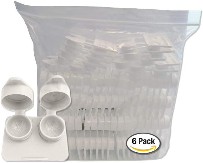 Amcon Contact Lenses Cases Flat Ribbed Extra Deep Well - Assorted, 12 Pack Mix : Health & Household
