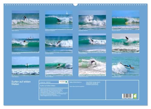Calendrier de surf 2026 CALVENDO A2 horizontal grand format - 7