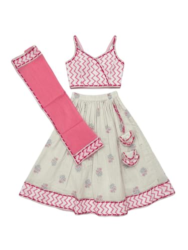 Image of Nautinati Girls Lehenga Choli Set