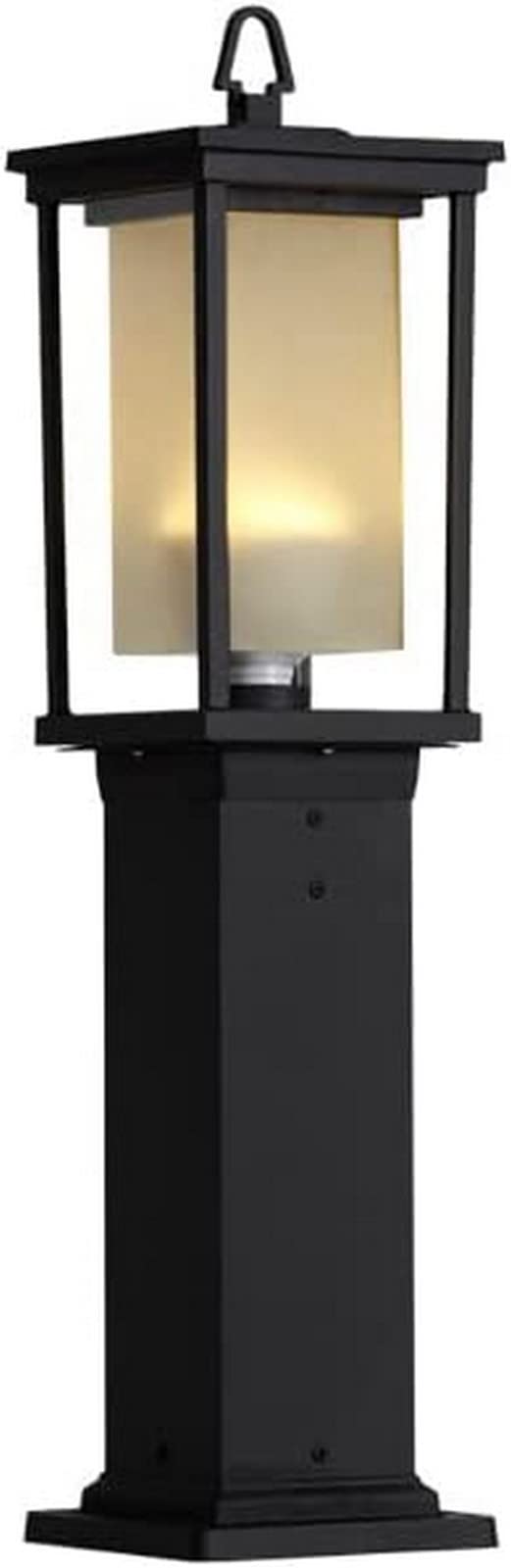 QUSYZD Lamp Post Lights Outdoor, Courtyard Light Column Light Waterproof Ip65 Post Light Courtyard Street Aisle Landscape Decor Aluminum Patio Fence Lawn Pillar Light Glass,