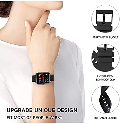 Image of Valente Premium Silicone Buckle 22 mm Watch Strap Compatible with Noise Colorfit Pro 3,Assist,Colorfit Ultra,Oneplus Watch, Fossil Gen 5E, Gen 5(44mm),Realme Watch 2 Pro