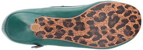 Bettie Page Women\'s Bp320-bettie Spectator Pump, Green, 6 M US