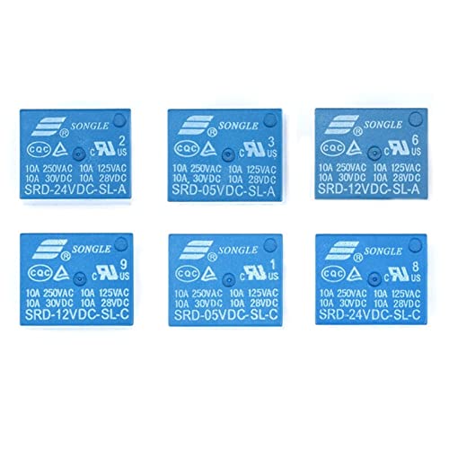Relais 24V SRD 24VDC SL C haute isolation 10A 250VAC pour carte PCB durable