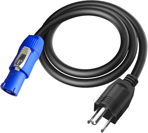 YQMRCZRF 3-Prong NEMA 5-15P to PowerCon AC Power Cable 20A-3FT