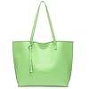 Womens-Soft-Faux-Leather-Tote-Shoulder-Bag-from-Dreubea-Big-Capacity-Tassel-Handbag Dreubea Women's Soft Faux Leather Tote Shoulder Bag from, Big Capacity Tassel Handbag Green-cro