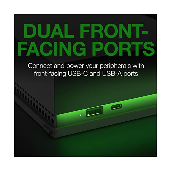 Seagate Game Drive Hub, 8TB, External Hard Drive Desktop, USB 3.2 Gen 1, Dual USB-C and USB-A ports, Xbox Certified, with RGB LED lighting, 3 year Rescue Services (STKW8000400) - Image 6