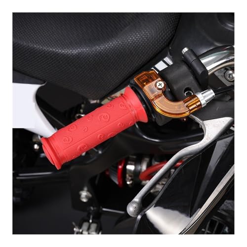 Poignée moto guidon rotative anti-blocage avec câble pour 49cc - 7