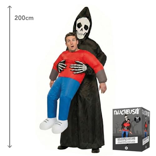 Miniatura 7 de Traje Inflable De La Parca Disfraz De Halloween Peculiar Original Tamaño Adulto Poliéster Cómodo Resistente Sistema De Inflación Incluido Originalcup