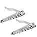DNHCLL 2PCS Professional Nail Clippers, Stainless Steel Fingernails & Toenails Clippers Nail Cutter and Nail File Grooming Kit for Men and Women
