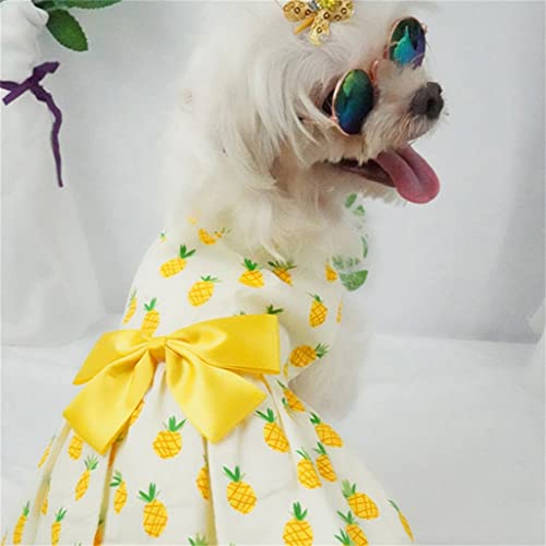 Houkai Summer Pet Clothes Spring Dog Clothes Dog Skirt Dog Wedding Dress (Color : D, Size : Scode) #TOP4