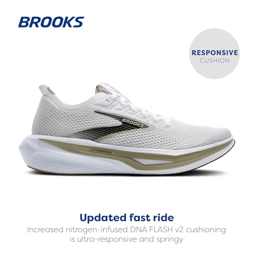 Brooks Men’s Hyperion 3 Neutral Running Shoe - Oyster Mushroom/Black/Tea - 15 Medium - image 2