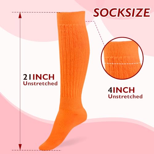 Image of Buauty Slouch Socks for Women, Soft Extra Long Chunky Scrunch Knee High Sock Winter Knit Slouchy Socks Leg Warmmers