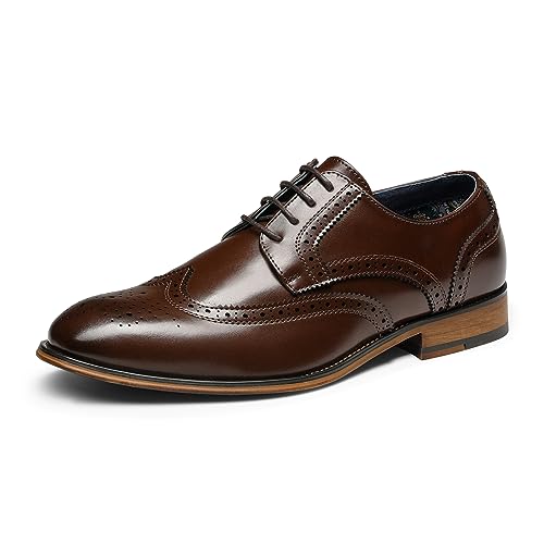 Derbys homme Bruno Marc Louis 1 chaussures de ville marron foncé 42