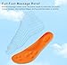 Steppers Insoles for Men Women, 4D Memory Foam Cloud Insoles, Comfortable and Breathable Massage Shoe Inserts with Arch Support, Trim to Fit All Shoe Types(1Pair-Orange, Men 9-10/Women 11-12)