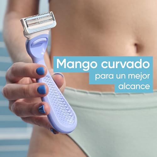 Miniatura 5 de Gillette Venus Maquinilla De Afeitar Para Mujer Para Ingles Y Zona Íntima, 1 Mango 1 Recambio, Ayuda A Proteger La Piel De La Irritación Tras La Depilación